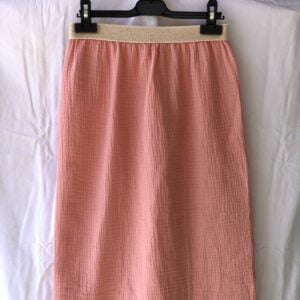 Jupe midi Gisèle en double gaze de coton