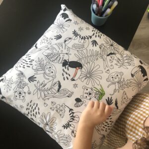 Maxi coussin à colorier (motif au choix)