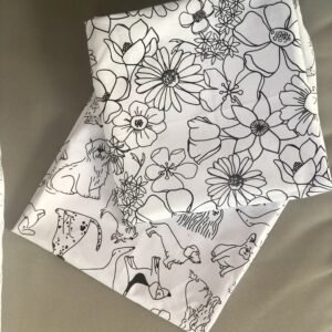 Housse pour maxi coussin à colorier (motif au choix)