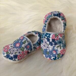 Chaussons bébé doublés en polaire de coton biologique – Image 3