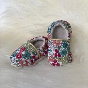 Chaussons bébé doublés en polaire de coton biologique – Image 11