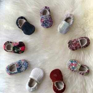 Anabelle - Chaussons bébé doublés en polaire de coton biologique – Image 4