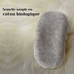 Rosa - Chaussons bébé doublés en polaire de coton biologique – Image 3