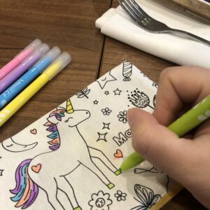Trousse lavable à colorier (motif au choix)