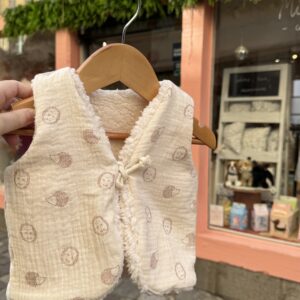 Gilet sans manche réversible motifs hérissons - Bébé