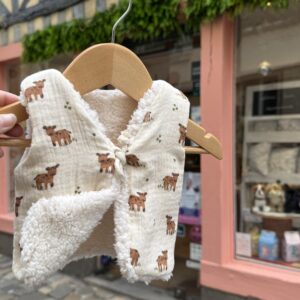 Gilet sans manche réversible motifs Tendres Veaux - Bébé
